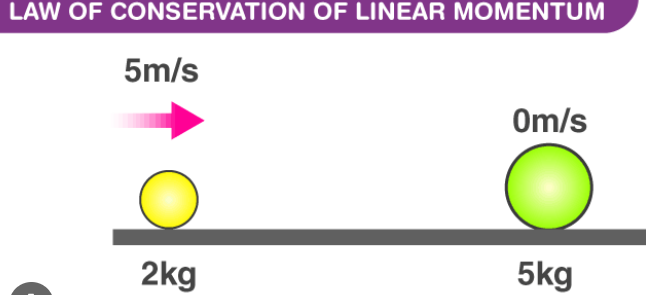 The law of conservation of linear momentum