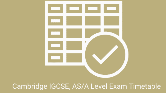 Cambridge Final Exam Timetable 